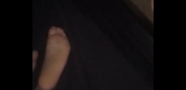 Cumming to my girls Wrinkled soles